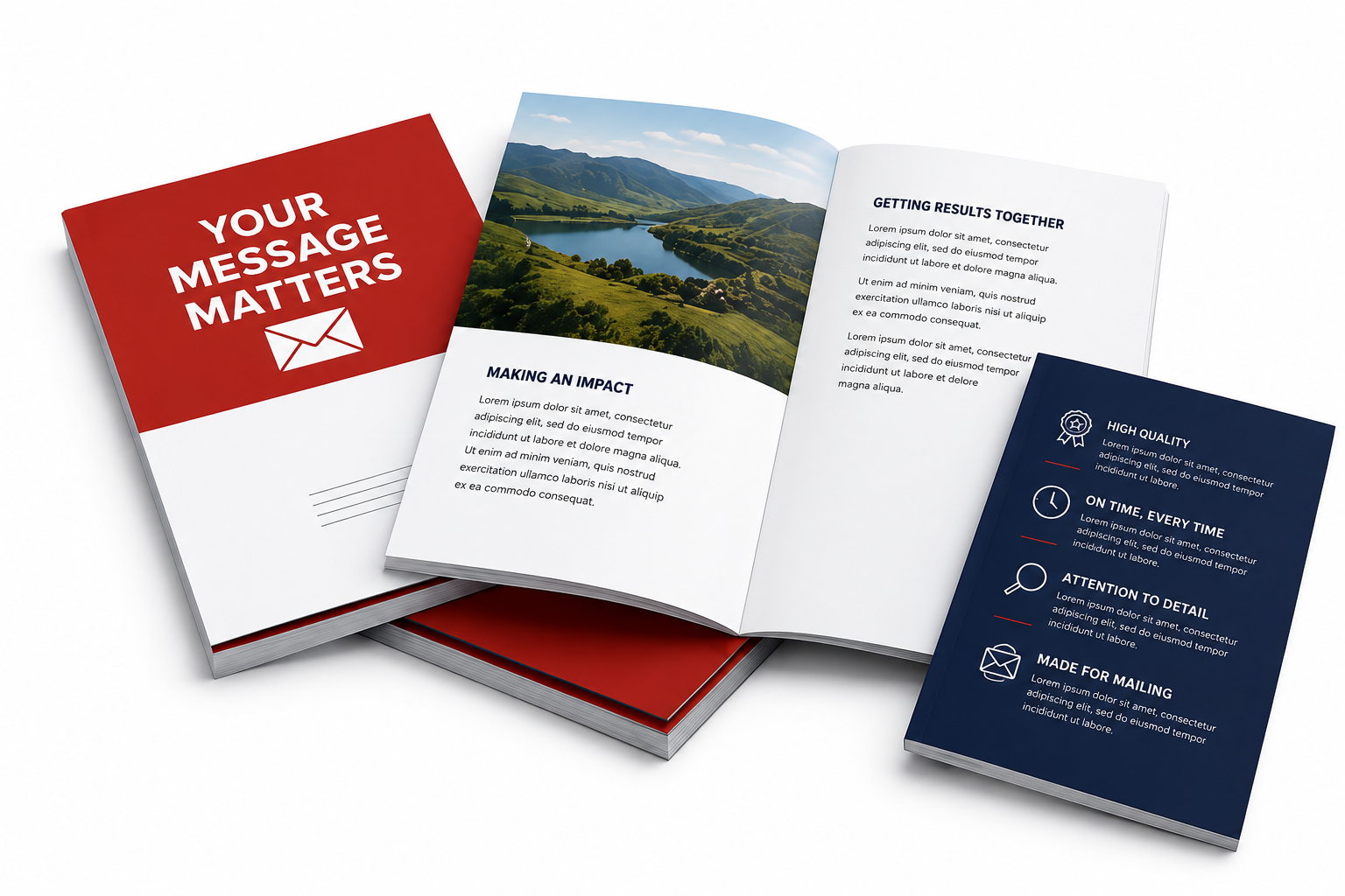 Printed brochures and marketing materials